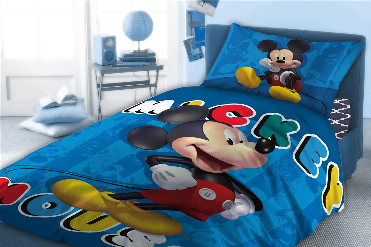 DimCol Σετ Παπλωματοθήκη Μονή Βαμβακερή 160x240εκ. Mickey 860 Digital Print Disney DimCol
