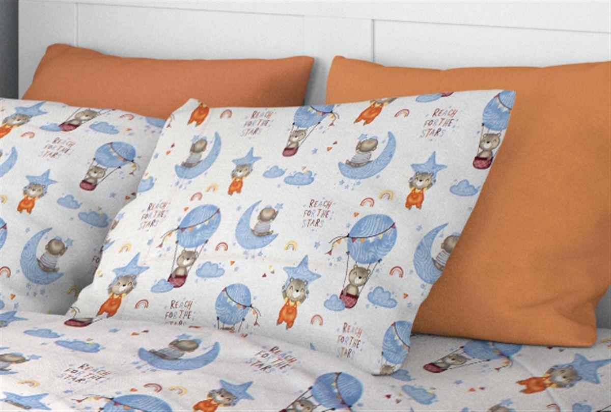 Εικόνα 1 Μαξιλαροθήκη Φάκελος Βαμβακερή 50x70εκ. Reach The Stars 191 Sky Blue DimCol