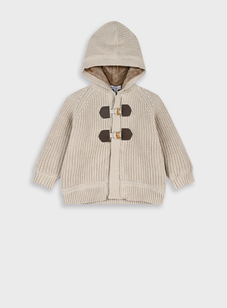 Βρεφική πλεκτή ζακέτα - ΒΑΝΙΛΙΑ 11-125450-6