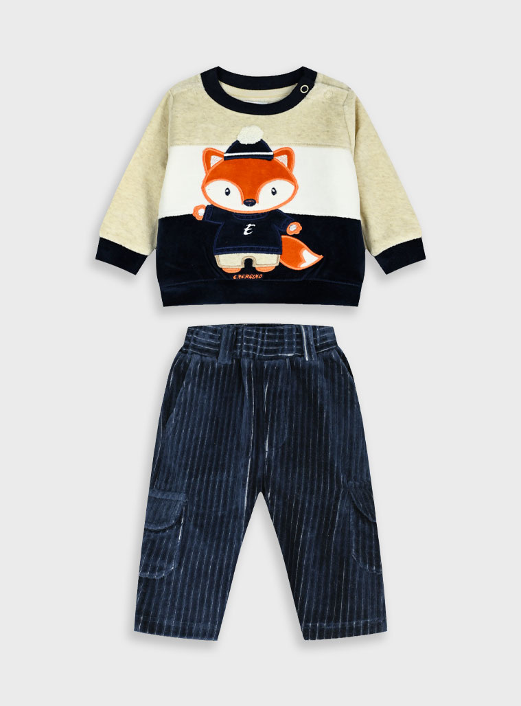 Βρεφικό σετ μπλούζα με παντελόνι - 62 cm, ΜΑΡΕΝ εικόνα 1