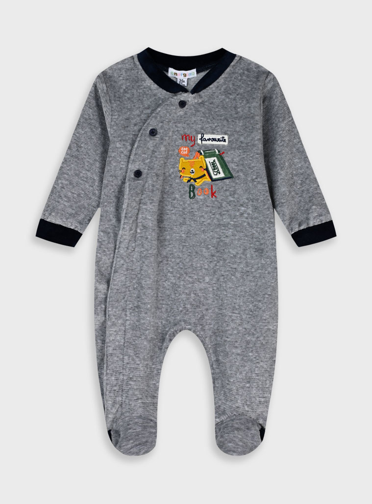 energiers Βρεφικό βελουτέ φορμάκι - ΜΕΛΑΝΖΕ 11-125471-9