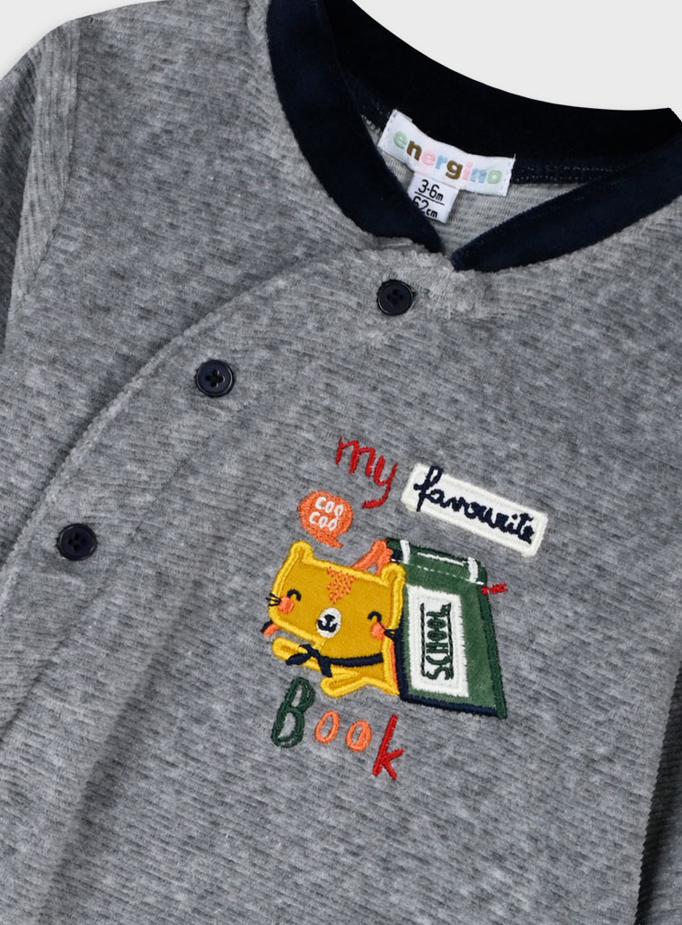 Βρεφικό βελουτέ φορμάκι - ΜΕΛΑΝΖΕ 11-125471-9 φωτογραφία