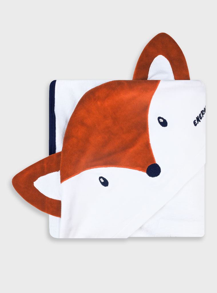 Βρεφική μπουρνουζοπετσέτα - ΟΝΕ, Λευκό εικόνα 1