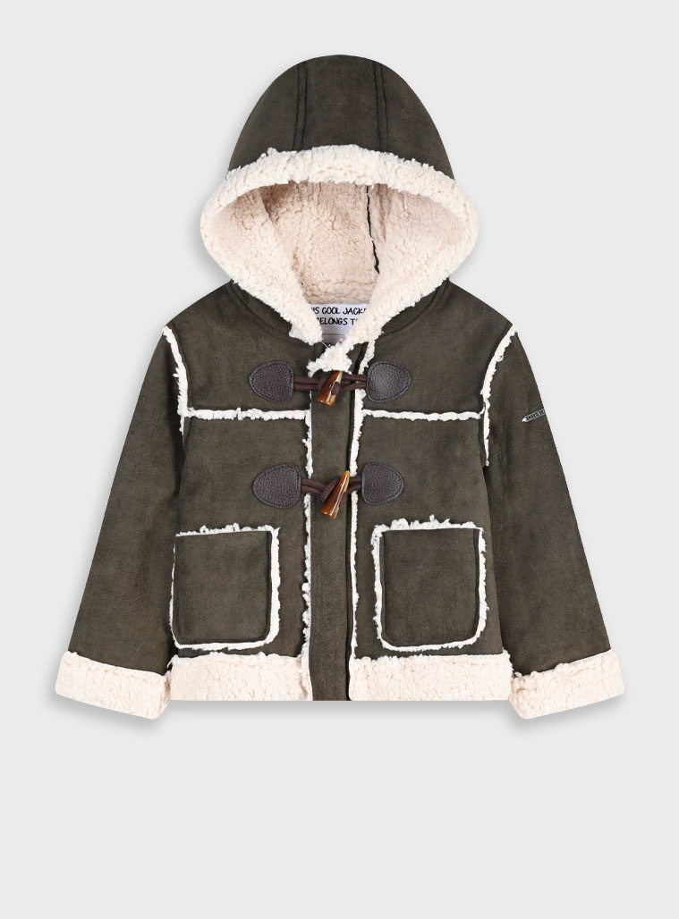 Μπουφάν με κουκούλα - 3 ετών, ΚΑΦΕ εικόνα 1