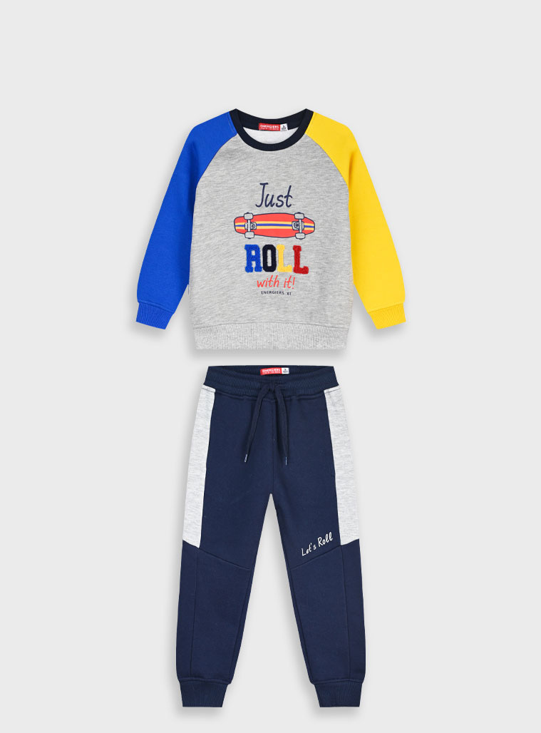 Φούτερ φόρμα με τύπωμα - 7 ετών, ΜΑΡΕΝ εικόνα 1