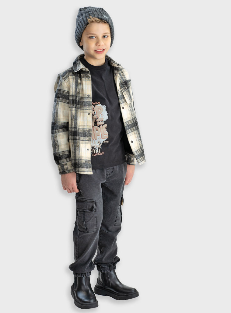 Τζην παντελόνι cargo - ΜΠΛΕ ΤΖΗΝ 13-125001-2 φωτογραφία