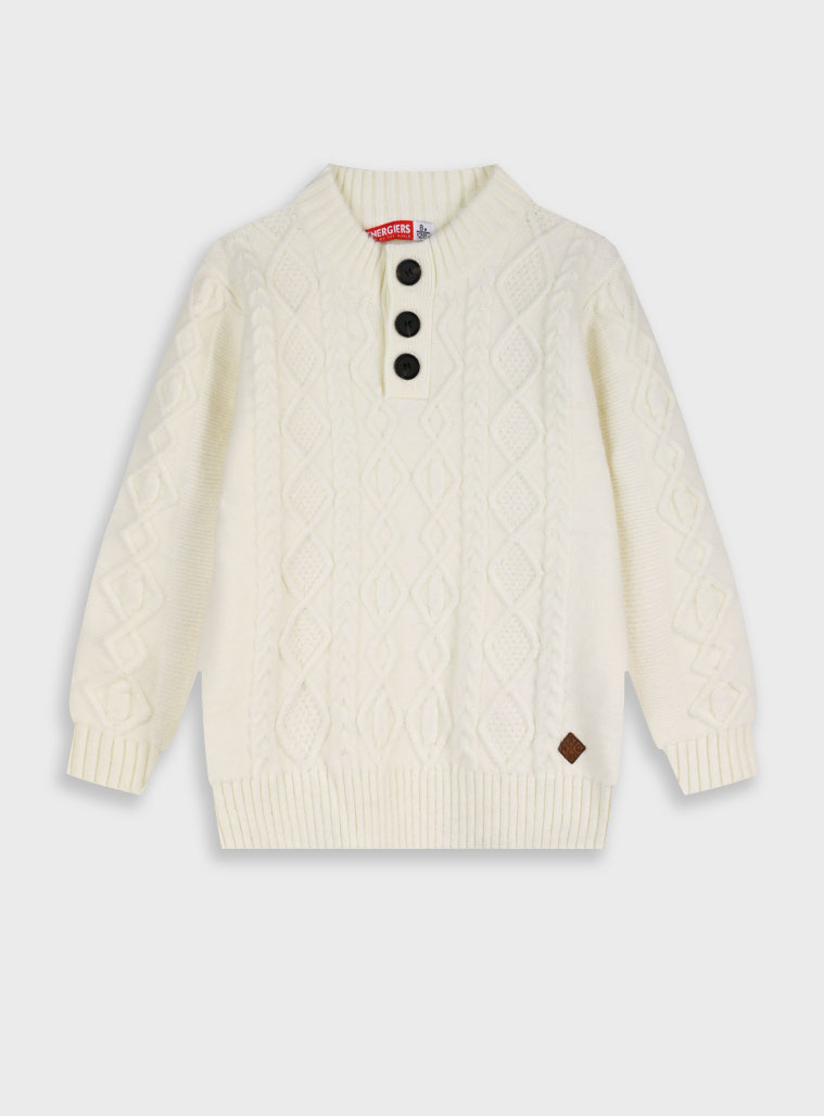 Πουλόβερ - 8 ετών, Εκρού εικόνα 1