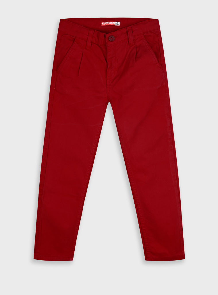 Slim fit chinos - 8 ετών, ΜΠΟΡΝΤΩ εικόνα 1