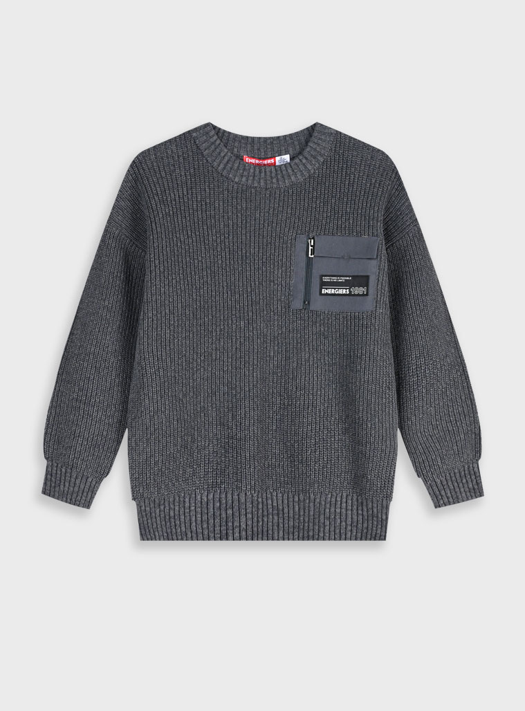 Πουλόβερ - 6 ετών, ΑΝΘΡΑΚΙ εικόνα 1