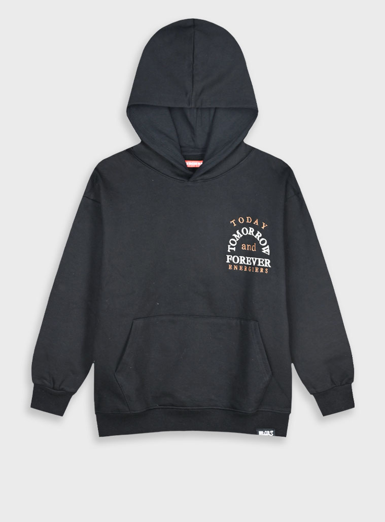 Μπλούζα με κουκούλα - 6 ετών, ΜΑΥΡΟ εικόνα 1