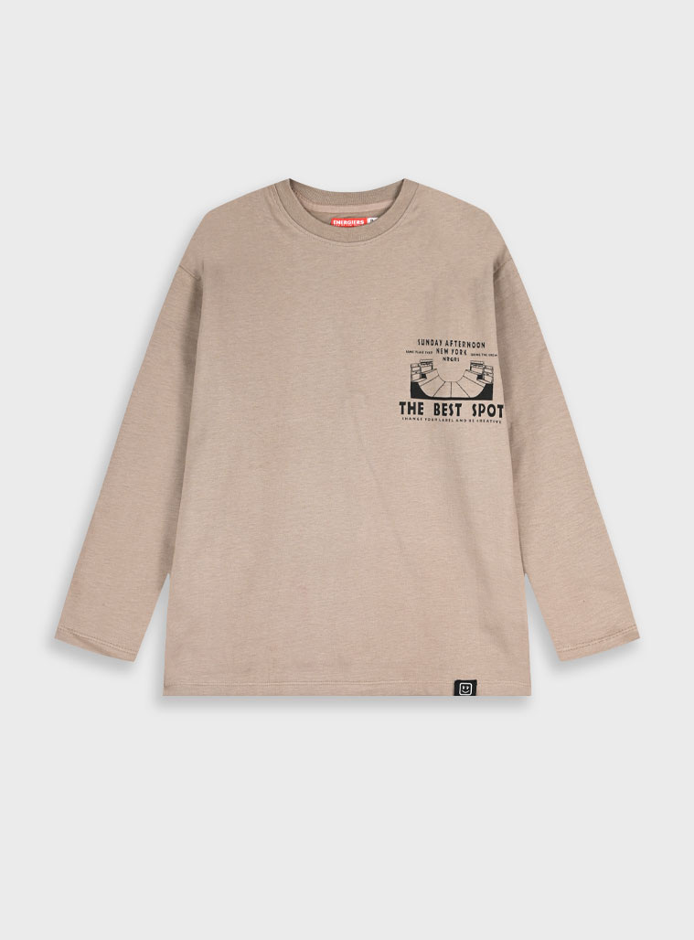 Μακρυμάνικη μπλούζα - 6 ετών, SMOKE GREY εικόνα 1