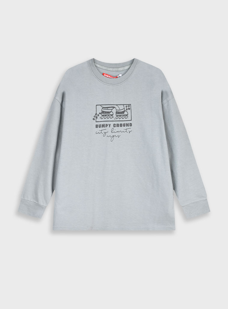 Μακρυμάνικη μπλούζα - 6 ετών, SILVER GREY εικόνα 1