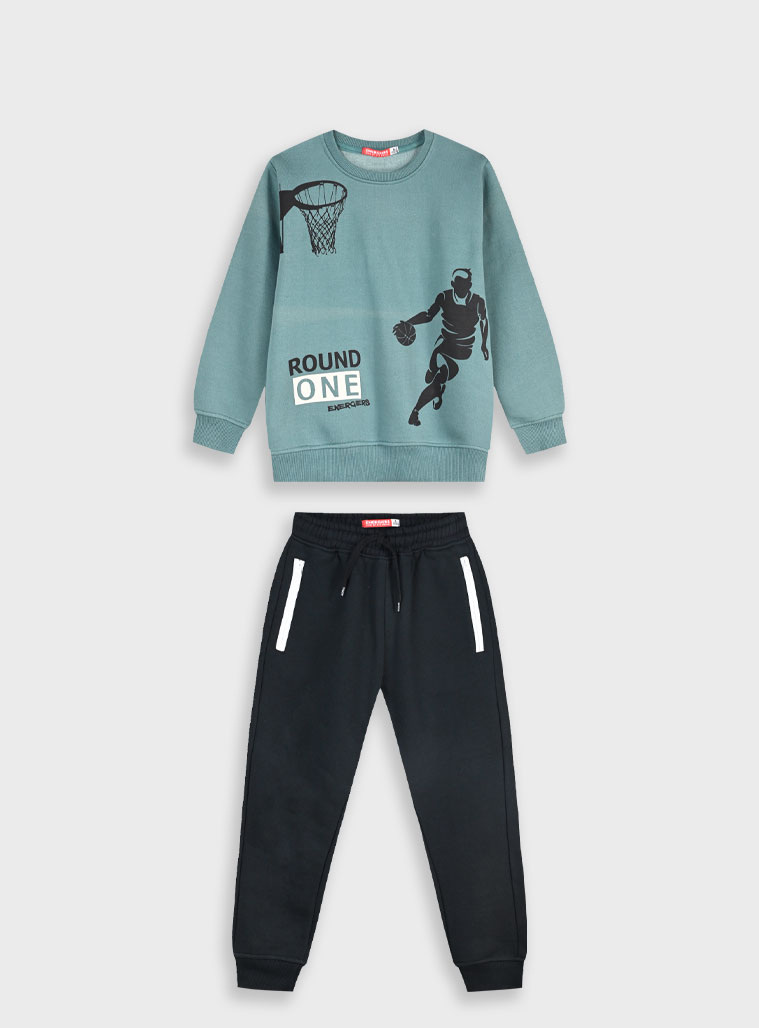 Φούτερ φόρμα με τύπωμα - 6 ετών, ΠΡΑΣΙΝΟ ΤΗΣ ΕΡΗΜΟΥ εικόνα 1