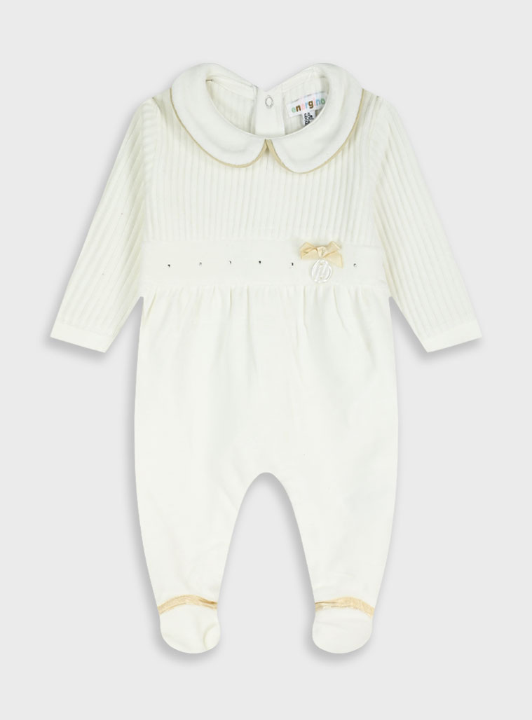 energiers Βρεφικό βελουτέ φορμάκι - Εκρού 14-125406-9