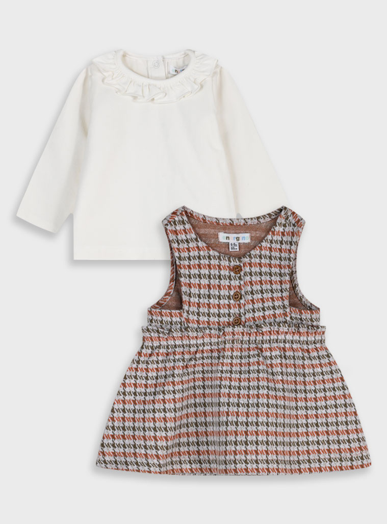 Βρεφικό σετ 2 τεμαχίων μπλούζα με φόρεμα - 92 cm, ΚΑΡΡΩ εικόνα 1