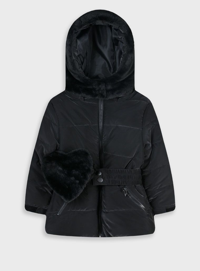 Μπουφάν με αποσπόμενη κουκούλα - ΚΡΕΜ 15-125300-1 φωτογραφία