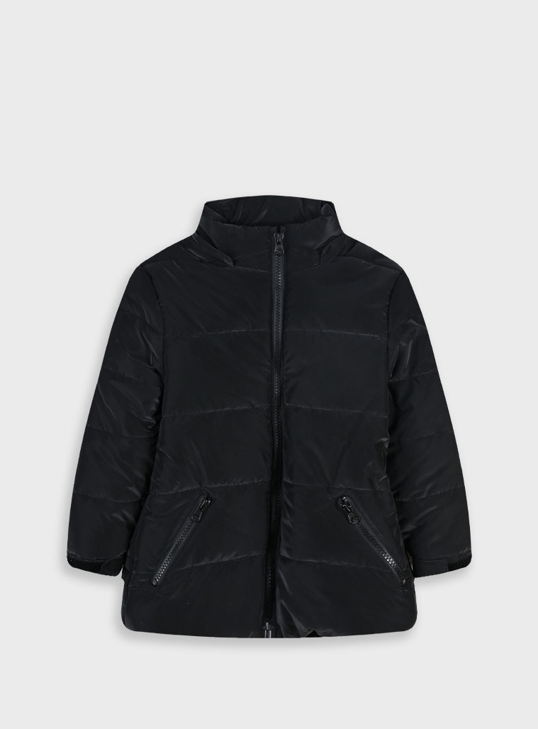 Μπουφάν με αποσπόμενη κουκούλα - ΚΡΕΜ 15-125300-1 φωτογραφία