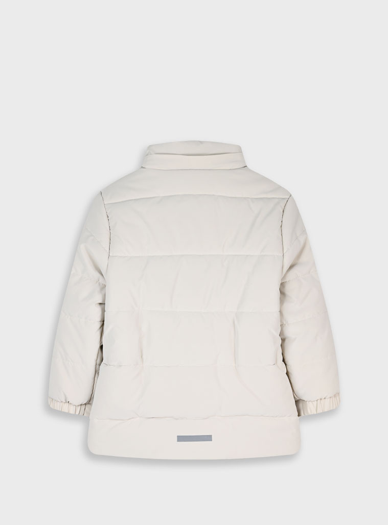 Μπουφάν με αποσπόμενη κουκούλα - ΚΡΕΜ 15-125300-1 φωτογραφία