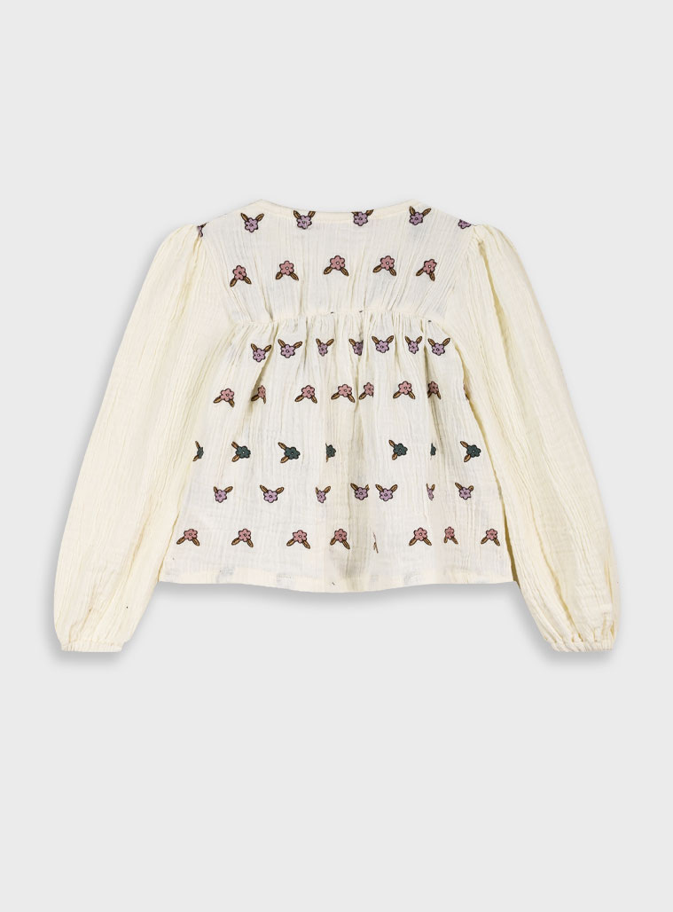 Πουκαμίσα με κέντημα - ΠΑΓΟΣ 15-125300-4 φωτογραφία