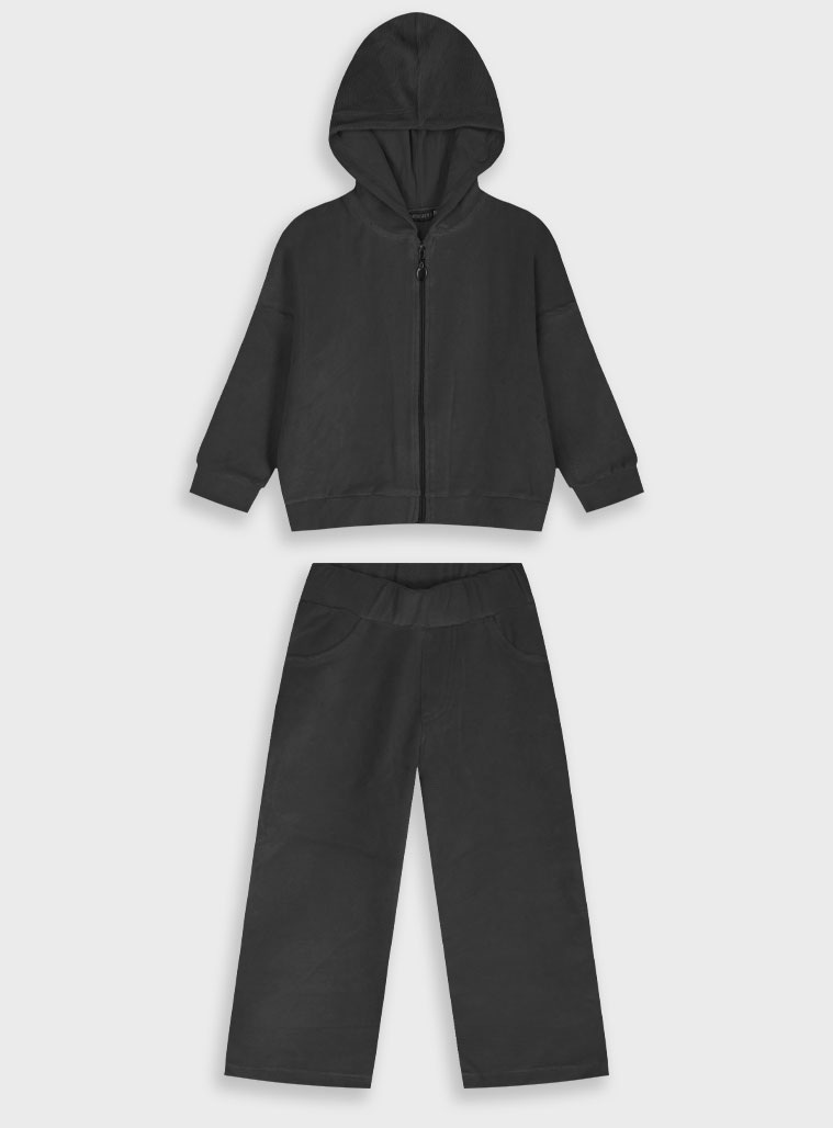 Βελουτέ φόρμα - ΜΑΥΡΟ 15-125321-0