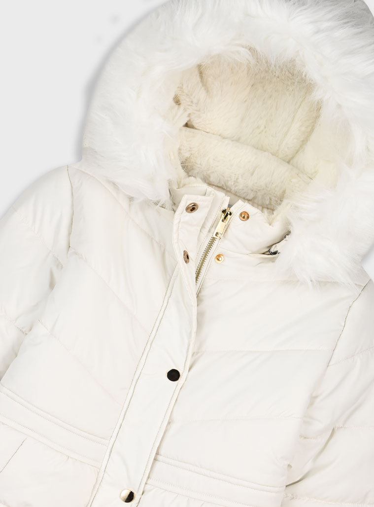 Μπουφάν με αποσπόμενη κουκούλα - ΜΑΥΡΟ 16-125200-1 φωτογραφία