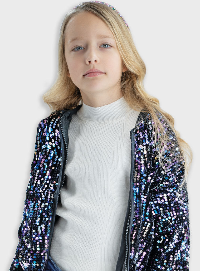 Μακρυμάνικη ριπ μπλούζα - ΛΑΤΤΕ 16-125203-6 φωτογραφία