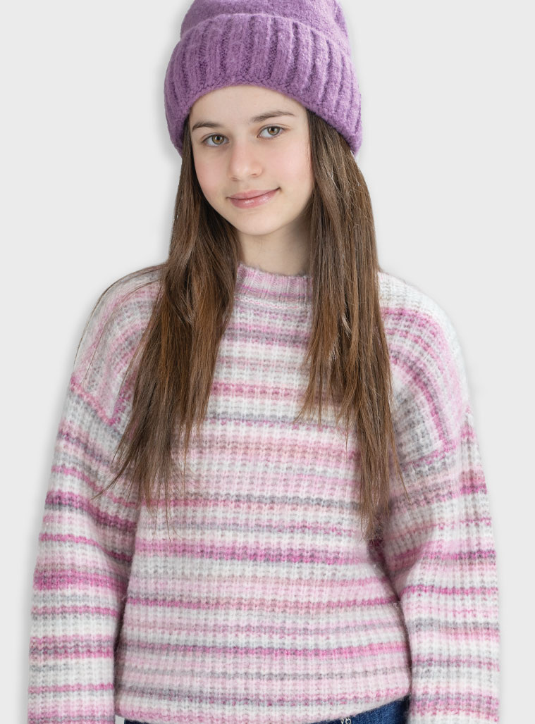 Πλεκτό πουλόβερ - ΠΟΛΥΧΡΩΜΟ 16-125210-6 φωτογραφία