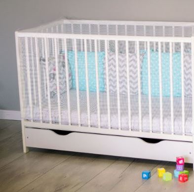 Εικόνα 1 Κουνουπιέρα Κούνιας Λευκή akuku A0447-WHITE