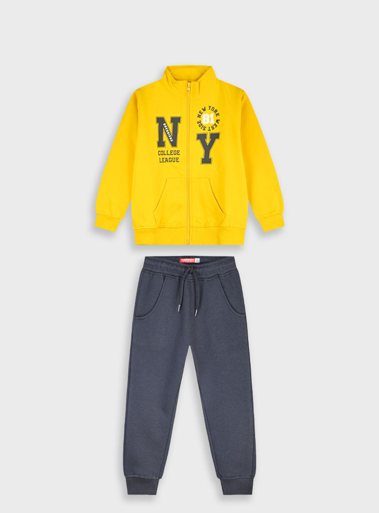 Φούτερ φόρμα με τύπωμα - 1 έτους, ΑΝΘΡΑΚΙ εικόνα 1