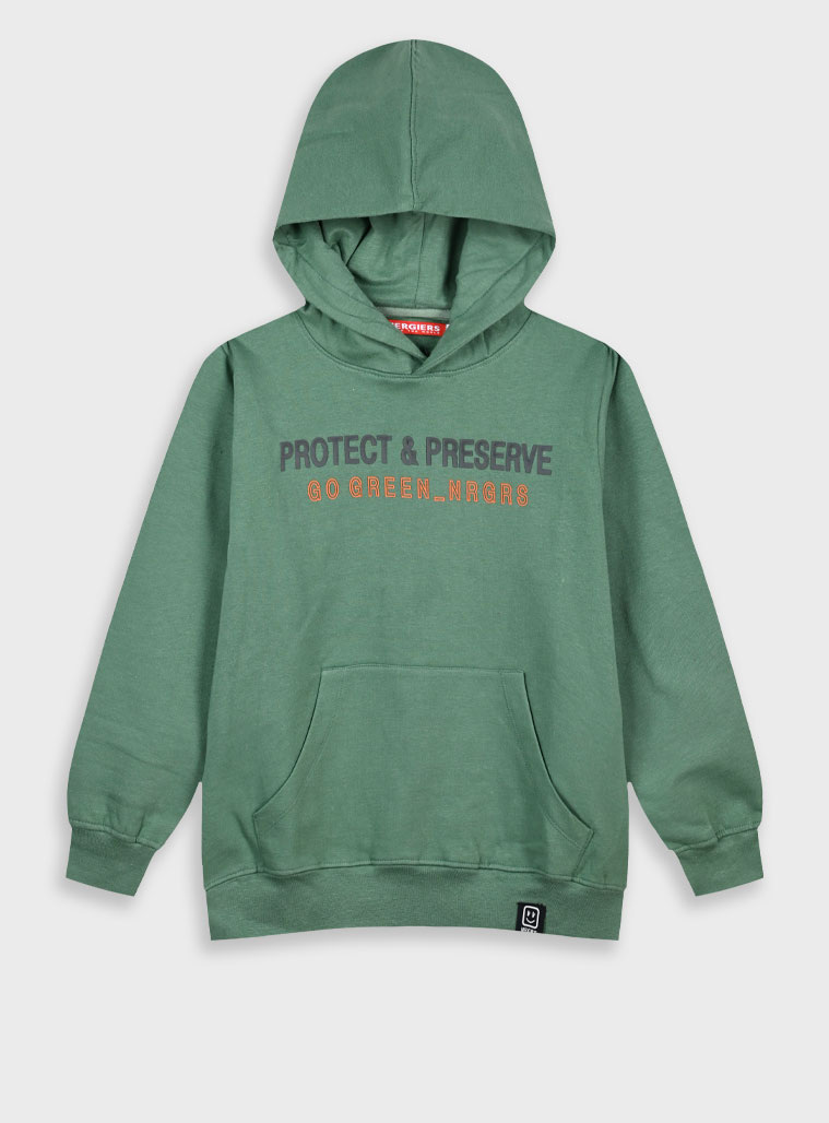 Μπλούζα με κουκούλα - 6 ετών, ΠΡΑΣΙΝΟ ΤΗΣ ΕΡΗΜΟΥ εικόνα 1