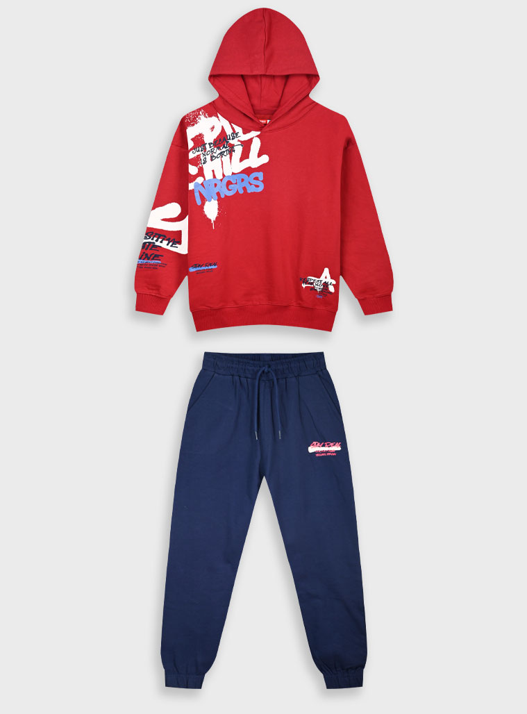 Φούτερ φόρμα με τύπωμα - 6 ετών, ΜΑΡΕΝ εικόνα 1