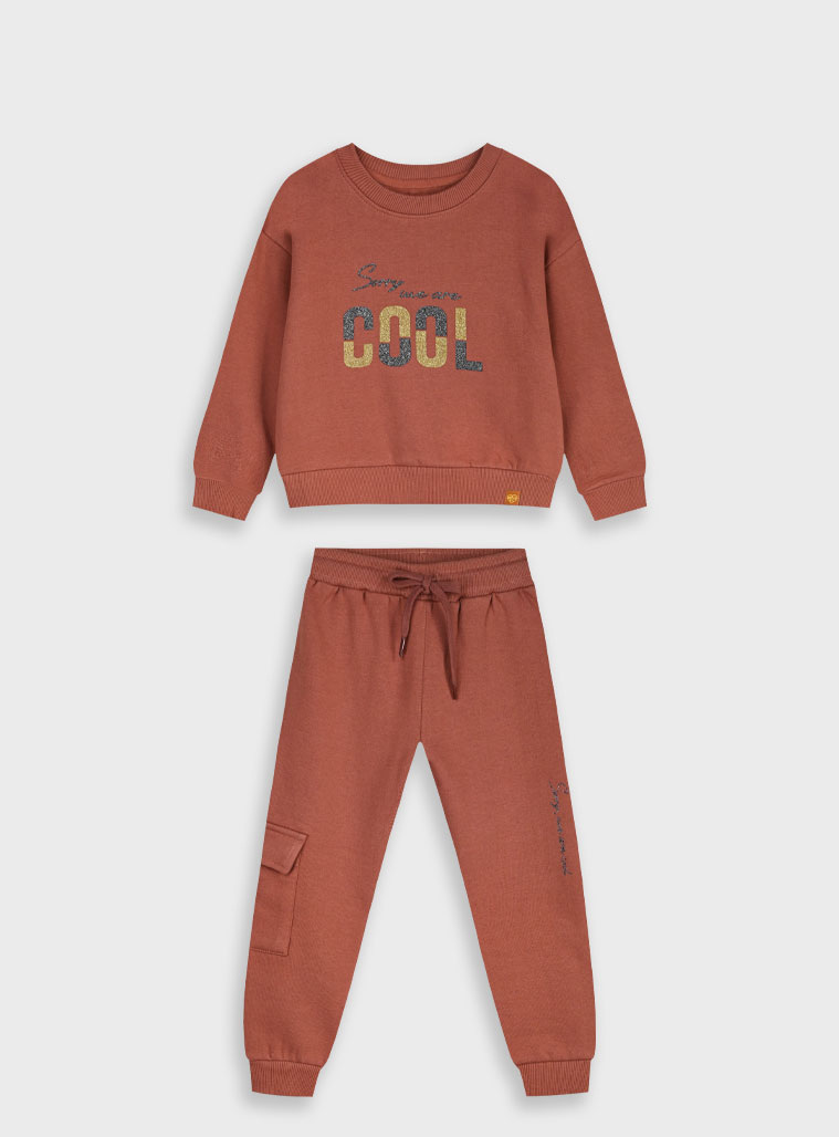 Φούτερ φόρμα με τύπωμα - 6 ετών, ΚΕΡΑΜΙΔΙ εικόνα 1