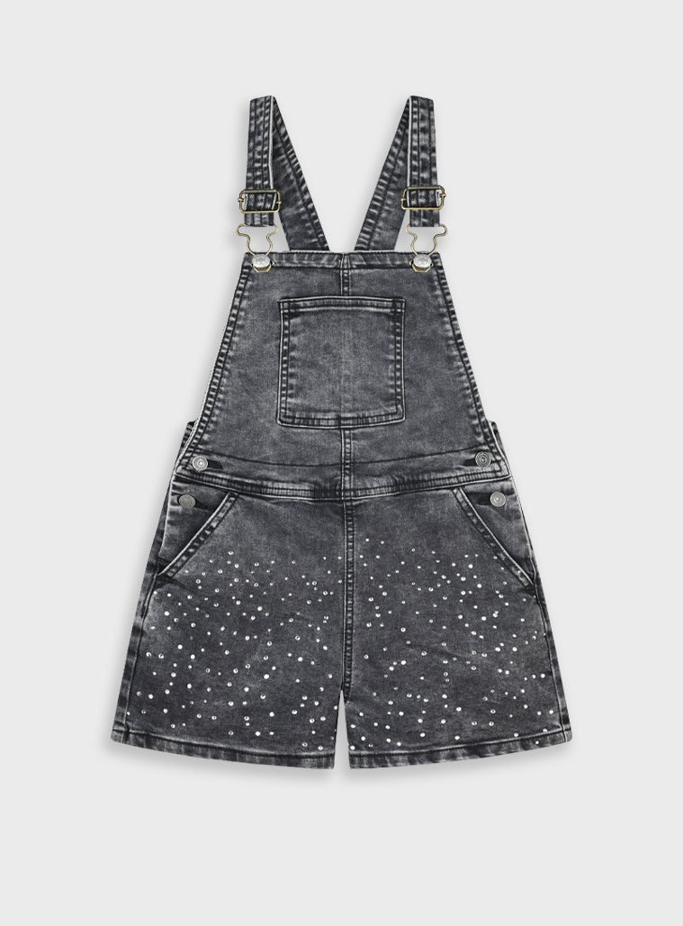 Σαλοπέτα σορτς - 6 ετών, ΜΑΥΡΟ ΤΖΗΝ εικόνα 1