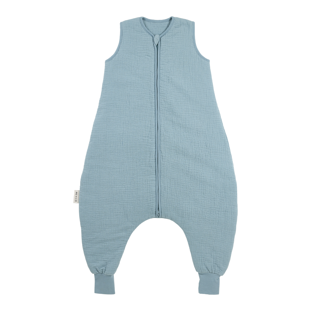 Εικόνα 1 Υπνόσακος Βαμβακερός Με Ποδαράκια 2.0Tog 9-18 Μηνών/74-86εκ. Muslin Jeans Blue Meyco MEY-247.000.78.04