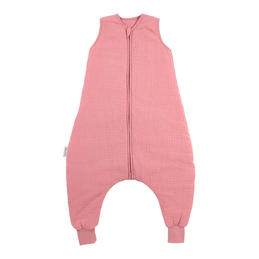 Εικόνα 1 Υπνόσακος Βαμβακερός Με Ποδαράκια 2.0Tog 9-18 Μηνών/74-86εκ. Muslin Rose Meyco MEY-247.000.74.04