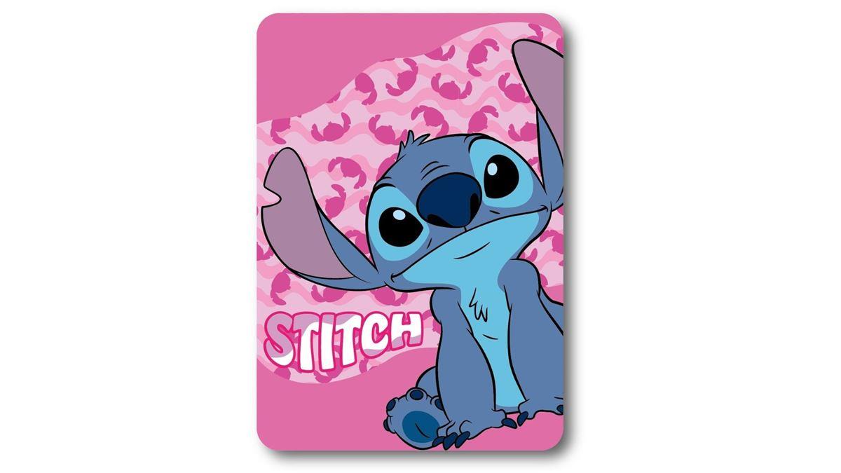 Κουβέρτα Κούνιας Fleece 100x140εκ. Disney Home Stitch 28 Pink Digital...