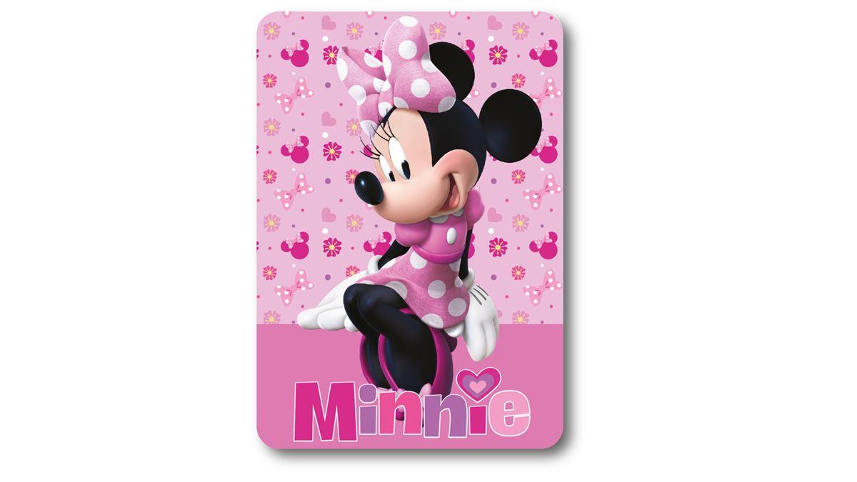 Κουβέρτα Κούνιας Fleece 100x140εκ. Disney Home Minnie 37 Pink Digital...