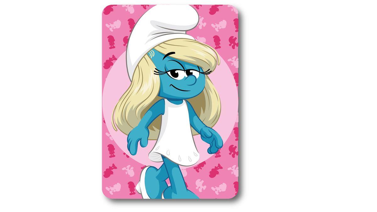 Κουβέρτα Κούνιας Fleece 100x140εκ. Peyo Smurfs 12 Pink Digital Print...