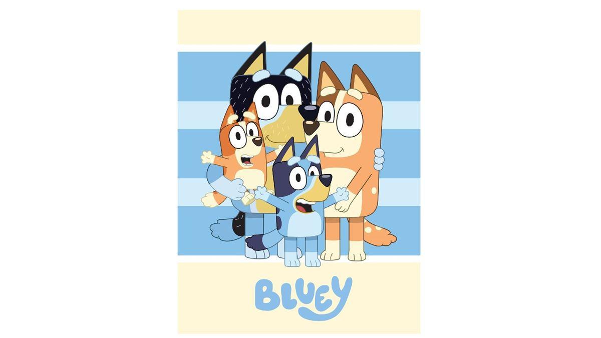 Κουβέρτα Κούνιας Fleece 100x140εκ. BBC Studios Bluey 55 Blue Digital...
