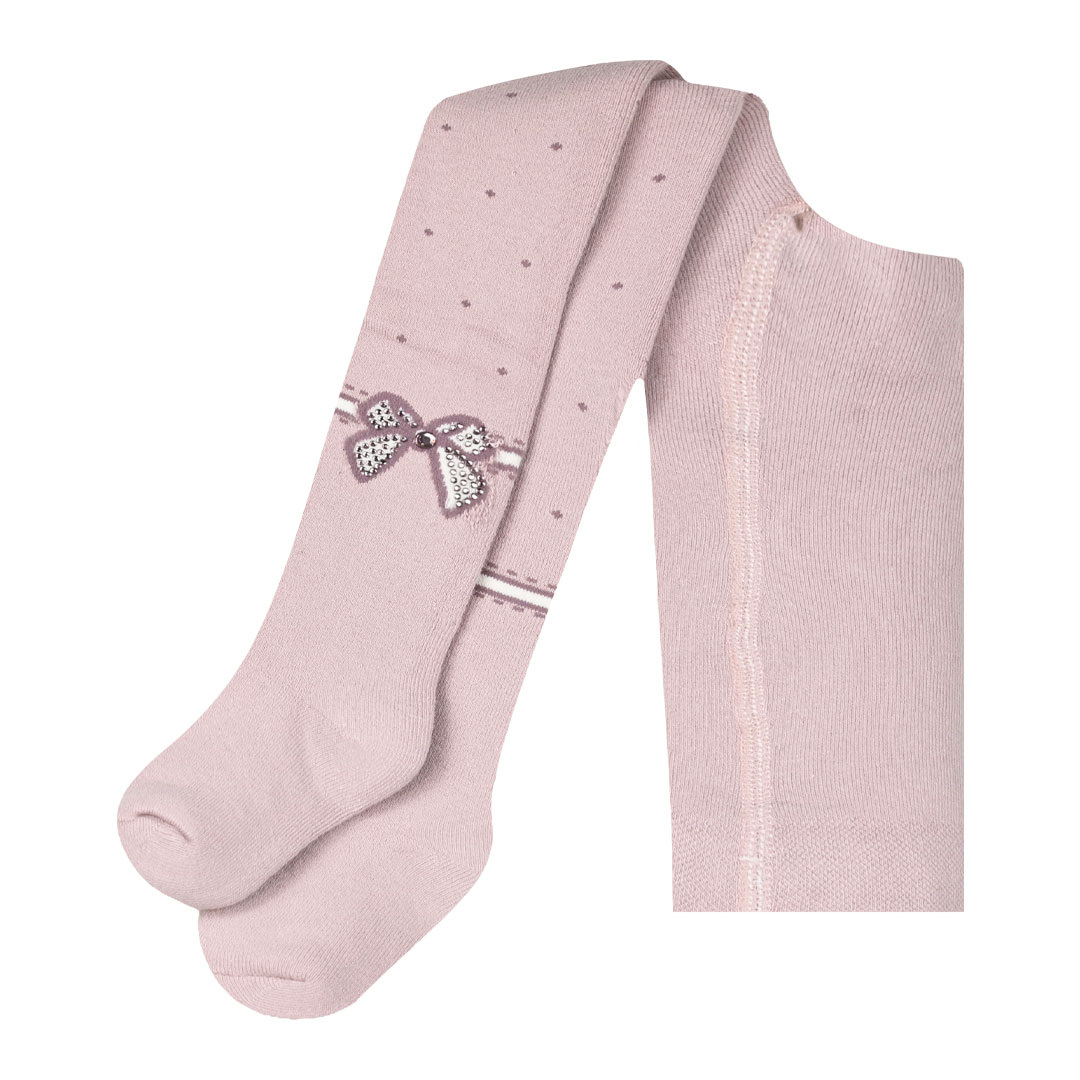 Χοντρό Χειμωνιάτικο Καλσον για Βρεφικό Κορίτσι - ΜΕΛΑΝΖΕ 39-K35091 φωτογραφία