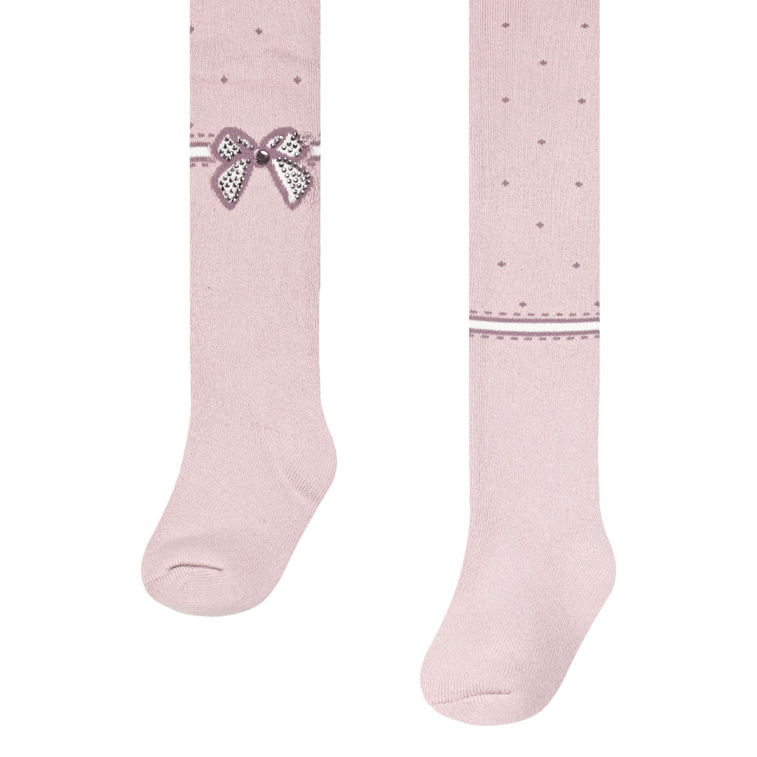 Χοντρό Χειμωνιάτικο Καλσον για Βρεφικό Κορίτσι - ΜΕΛΑΝΖΕ 39-K35091 φωτογραφία